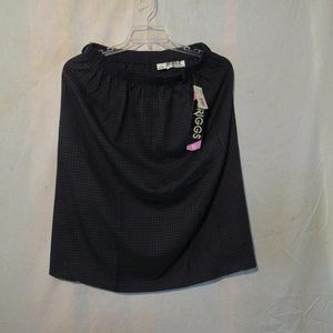 Briggs New York Black Cranberry Check Skirt